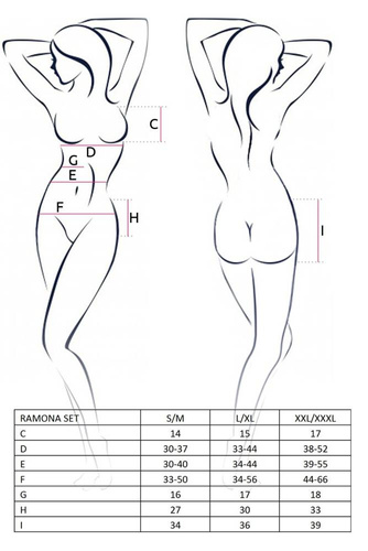 Ramona Set Komplet Passion czarny
