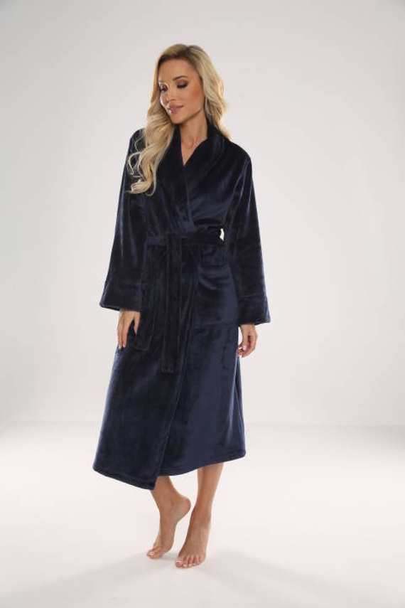 628 Abigail Halat de baie lung Forex pentru femei - albastru marin