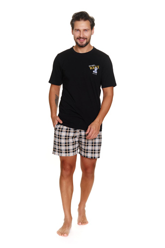 7231 Pijamale pentru bărbați Doctor Nap - neagră