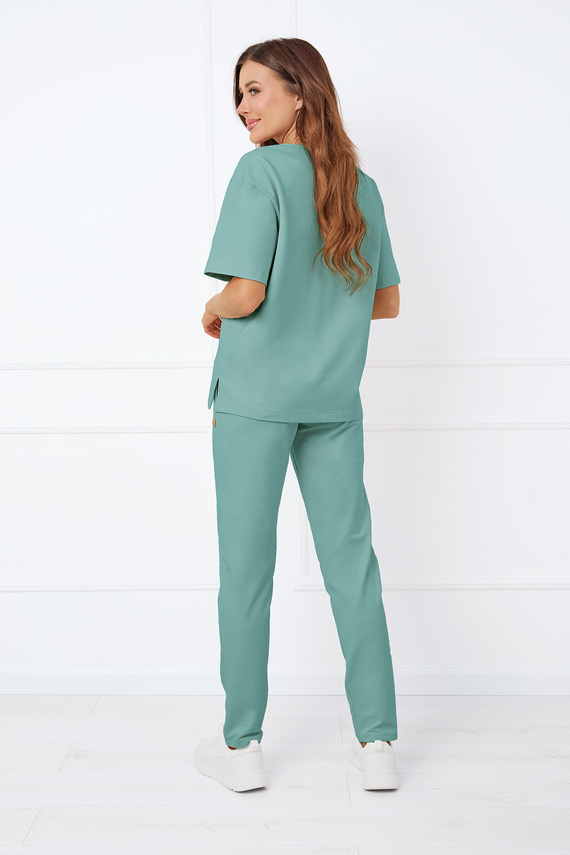 Caro Bluză cu mânecă scurtă Italian Fashion - salvie 