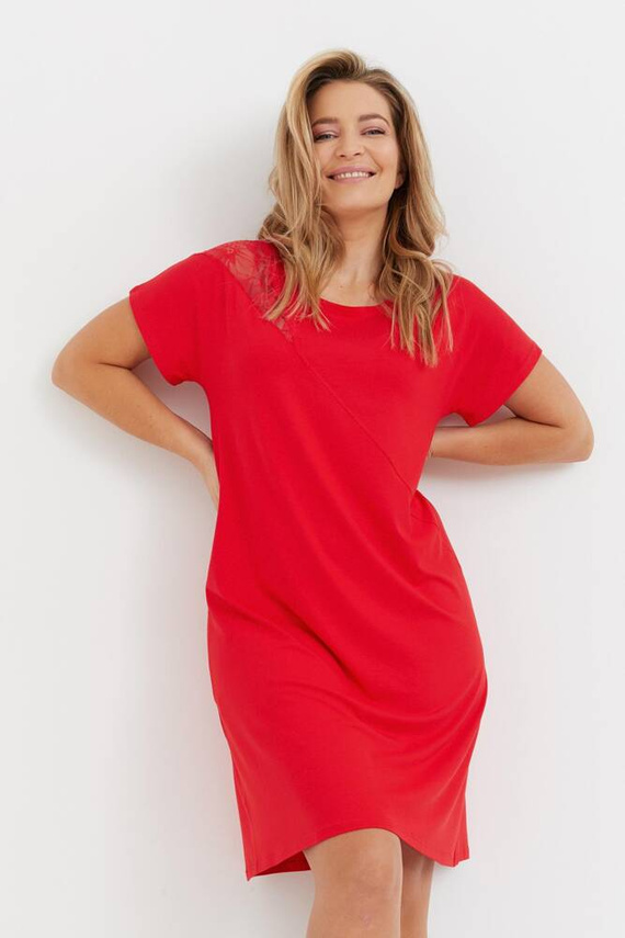 737 Velar Forex cămașă de noapte - roșu