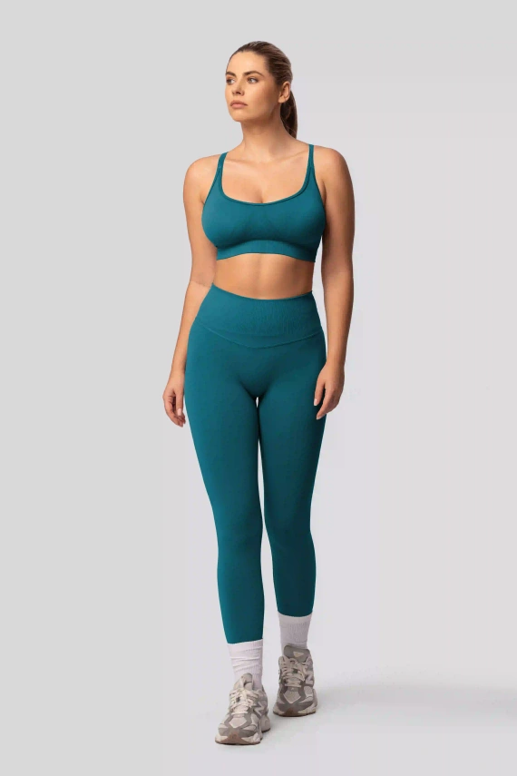 Colanți push-up Spaio PRO talie înaltă modelatori opaci tale blue