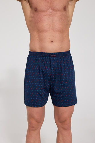 Boxeri bărbați Cornette Comfort 002/355, 008/355 bleumarin – largi, din bumbac