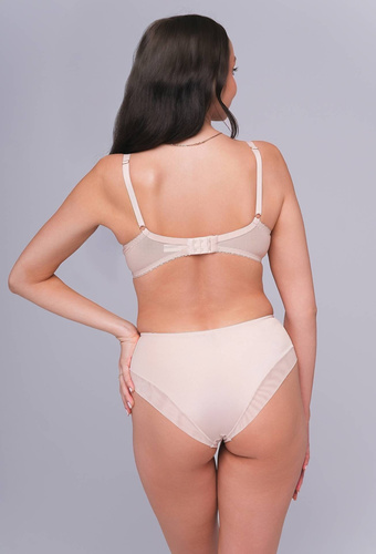 Sutien soft Ava 1130/5 bej – sutien cu balene și dantelă