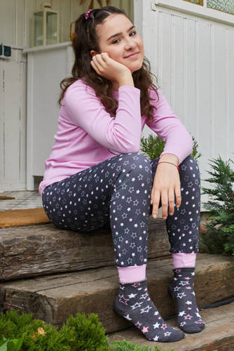 Antilia Pijama pentru fete Italian Fashion - roz/print