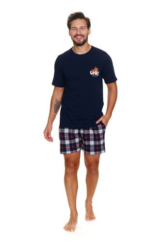 7201 Pijamale pentru bărbați „Chill” Doctor Nap - bleumarin