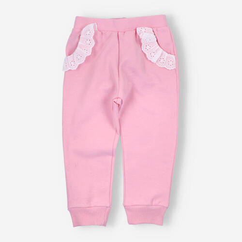 BOB-0011 Pantaloni de trening pentru fete By o Baby roz
