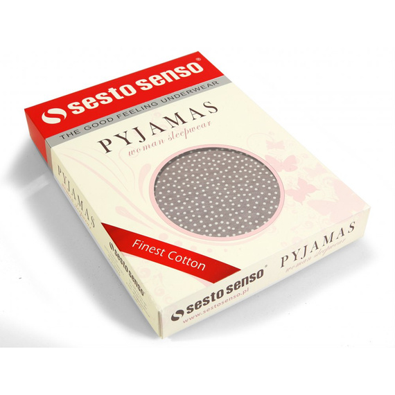 2425/15 Cămașă de noapte, mânecă 3/4 Sesto Senso, melange deschis