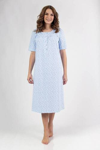 013 Cămașă de noapte Regina - albastră