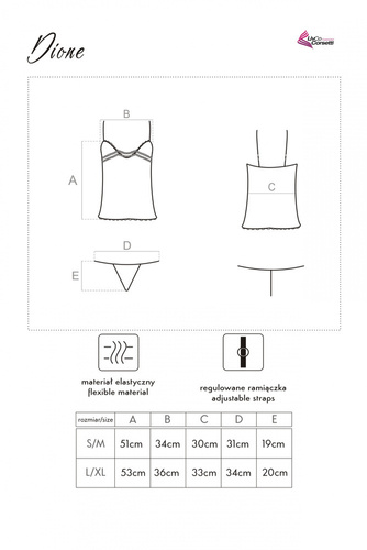 Dione LC 90013 Zestaw 2-częściowy LivCo Corsetti Fashion