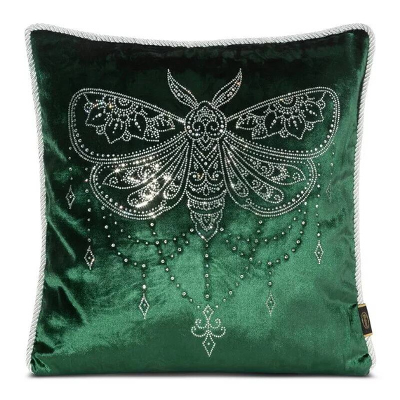 Fata de perna Royal 8 din catifea cu cristale Eurofirana verde