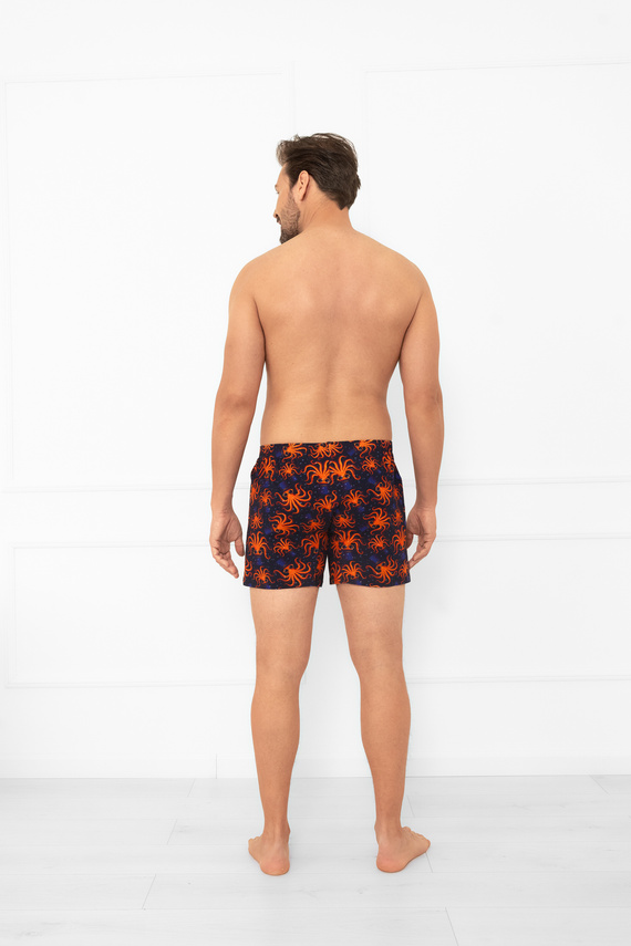 Oskar - boxeri largi pentru bărbați cu imprimeu cu caracatiță | Italian Fashion