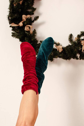 553/554 Wellsoft Smooth șosete de dormit De Lafense - verde