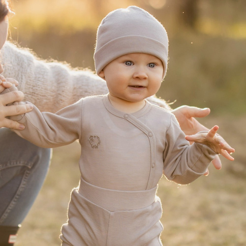 Body Merino din lana merinos Eevi - bej