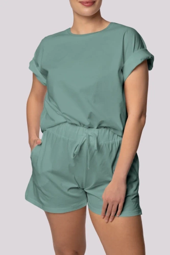 Bliss mânecă scurtă Mona pijamale de damă verde olive