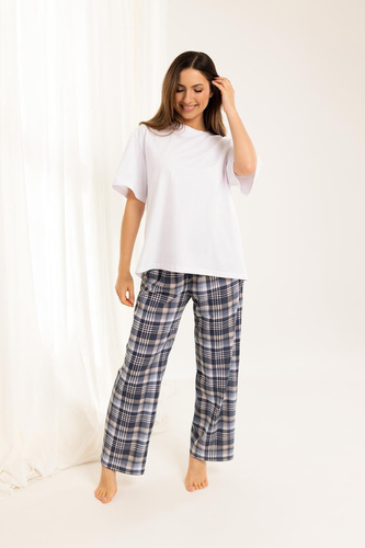 Pijamale dama Regina 725/25 bej - bumbac, maneci scurte, confortabile si stilate