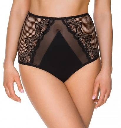 2221 Chiloți cu talie înaltă pentru femei Lupoline - negru 