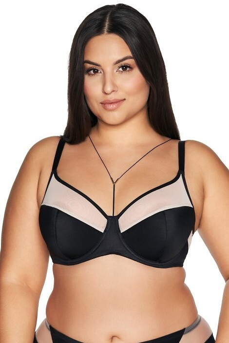 2135 Ava sutien semi-moale semi-padded - negru 