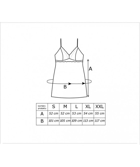 Cămașă de noapte Gabi Donna - neagră