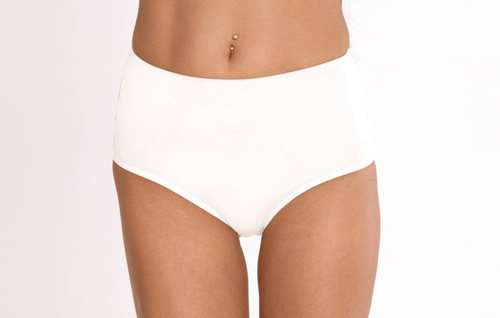 018 Sara Chiloți cu talie înaltă De lafense - alb