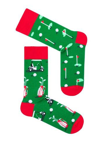 0125-051 Sosete de golf barbati Milena - verde