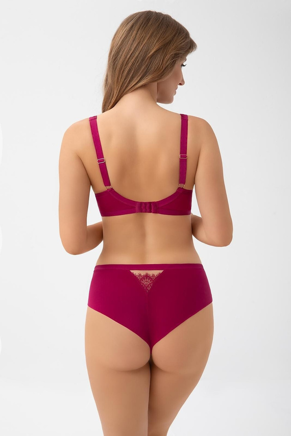 Chilot brazilian B006 Dayana Gorsenia roz tulle și dantelă