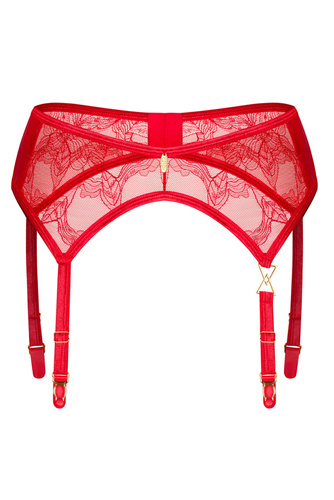 Aliosa Garter Belt Pas do pończoch Obsessive - czerwony