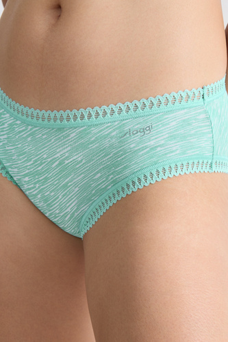 GO Crush C3P Hipster Sloggi pentru femei 3-Pachet - V007 turcoaz