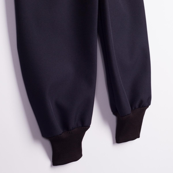 Nicol Pantaloni softshell copii 229054 polar talie înaltă cu manșete - bleumarin