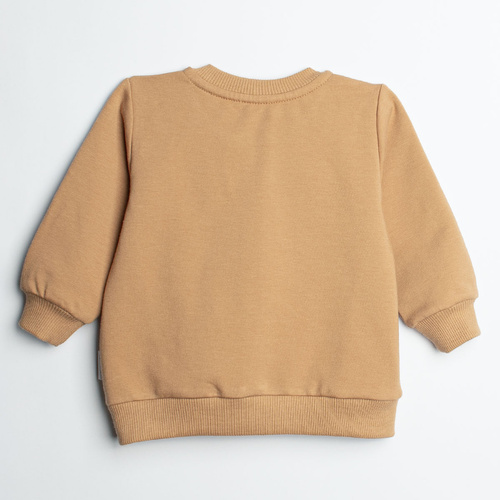 Nicol Olo 222274 bluză bomber băieți caramel din bumbac cu fermoar