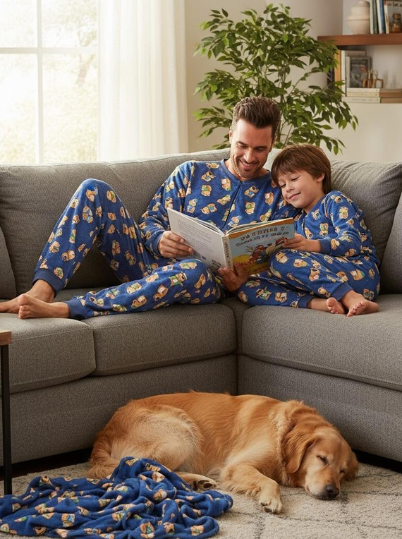 Salopetă bărbătească Capybara 2 Cornette 196/319 - bumbac, denim, cu imprimeu distractiv