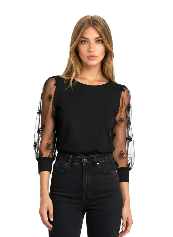 Bluză elegantă dama Teria 3/4 Eldar | Material moale din viscoză, broderie delicată | Perfectă pentru orice ocazie