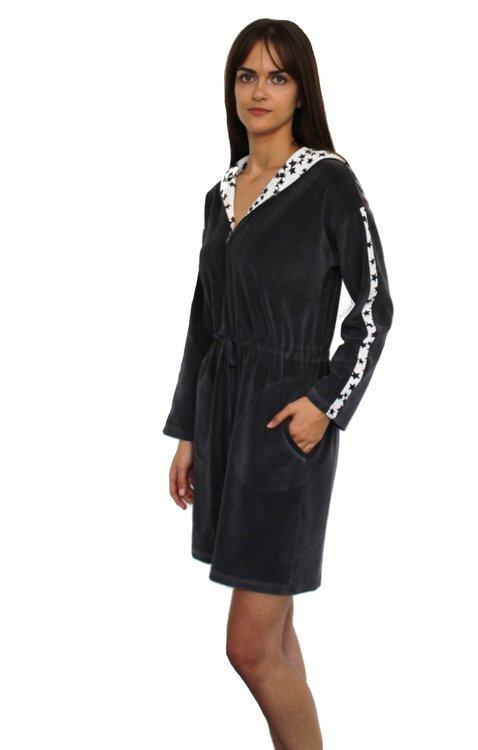 438 Marisol Halat de baie pentru femei - grafit