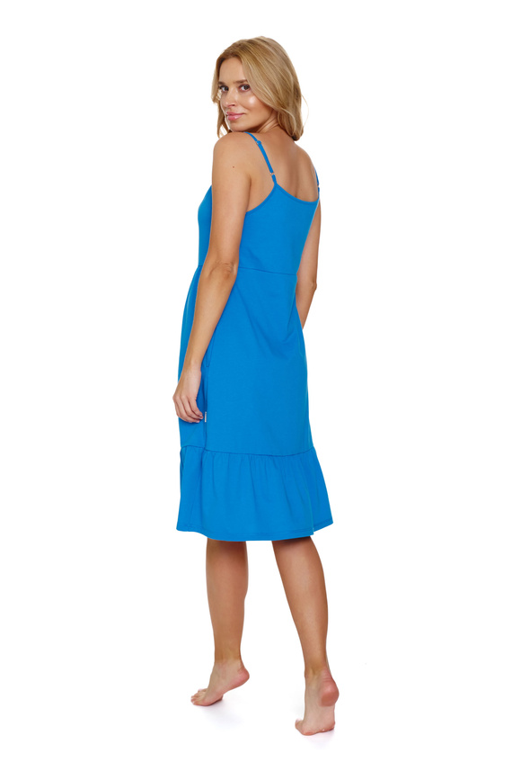 7244 Cămașă de noapte de maternitate și alăptare Doctor Nap - albastru ocean