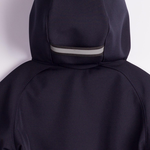229004 Nicol Geacă softshell băieți cu polar, glugă, reflectorizantă - bleumarin