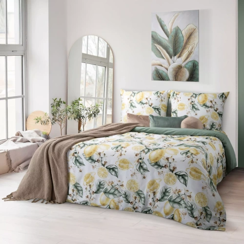 Eurofirany SPRING 91 lenjerie pat 100% bumbac satinat Oeko-Tex