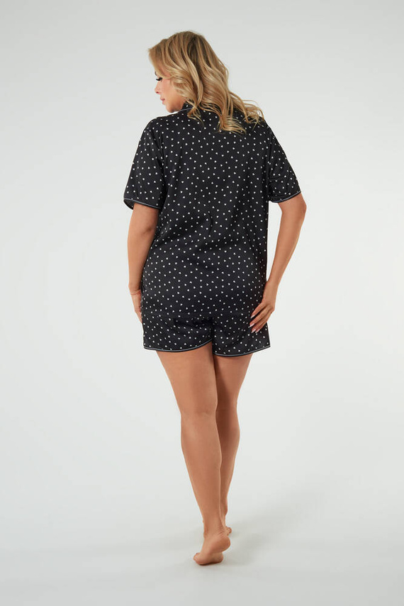 Ria Ladies' pijama cu mânecă scurtă, pantaloni scurți Italian Fashion - print 