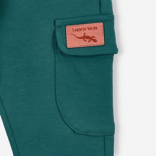 KAR-0042/BUT Pantaloni cargo pentru baieti Lagarto Verde verde sticla