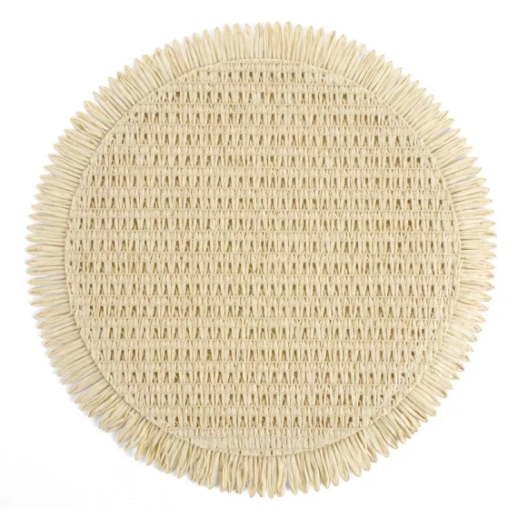 Suport farfurie Eurofirany elegant suport decorativ pentru masă Joan beige