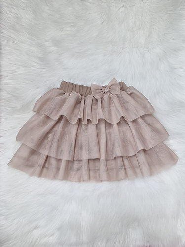 Fusta din tul bej Mia Bambarillo