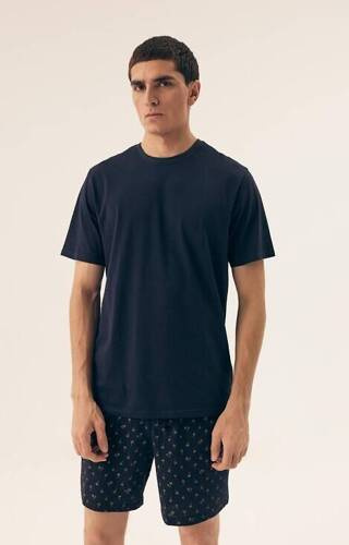 42601 Shore Pijamale pentru bărbați Core Henderson - bleumarin