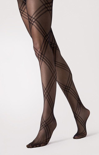 Colanți G6125 Tess Fiore – cu model 30 den, microfibră, eleganți