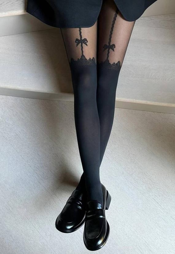 Lucia 20/40 den Colanti dama Vaneziana nero