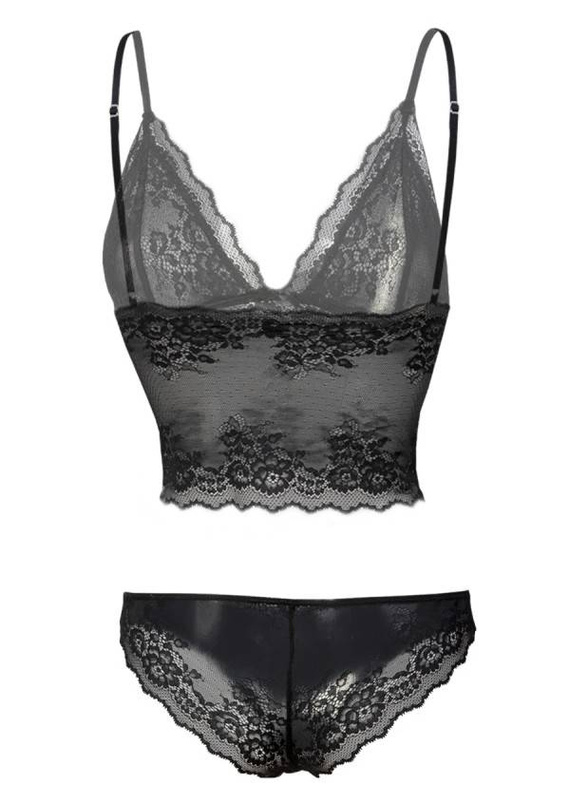 Melody Komplet Damski Piżama DKaren - czarny