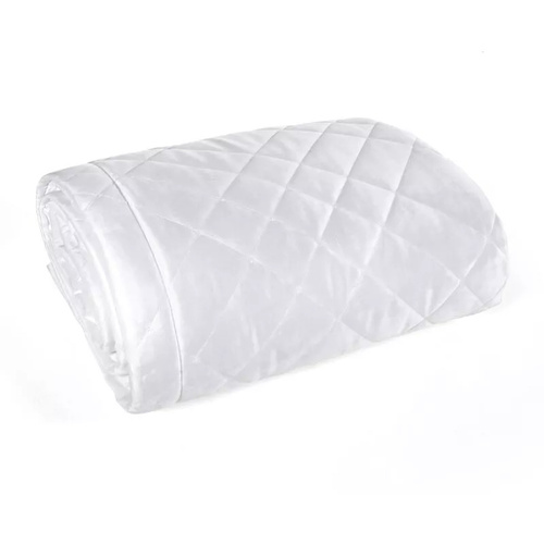 Ria 6 Cuvertura de pat decorativa din catifea Eurocortains alb