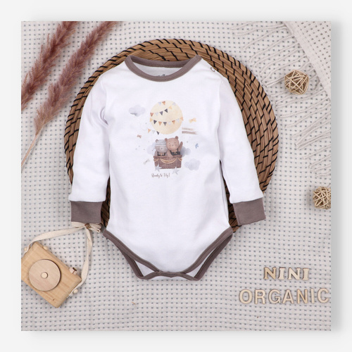 Body Nini 100% Balloon Friends bumbac organic, fabricat în Polonia