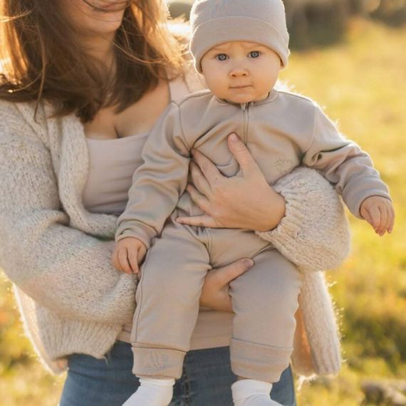 Salopeta Merino din lana merinos Eevi - bej