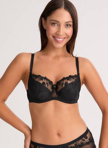 Sutien cu semi-umplutură BS 1302 Paris Gaia - Negru