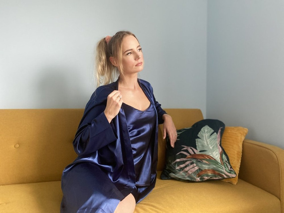 937 Classic Forex pijama pentru femei - albastru marin