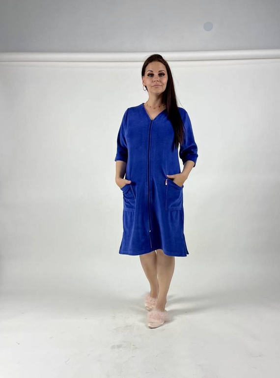 431 Velour Forex Rochie de toaletă pentru femei - denim